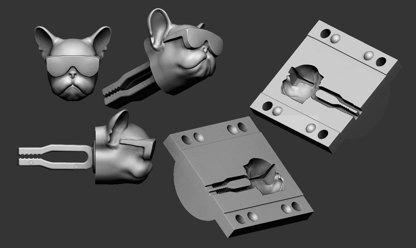 Cão — modelo 3D