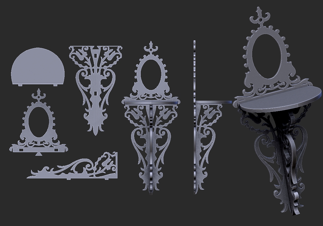 Trabalho 3D — estudo de modelagem, variação