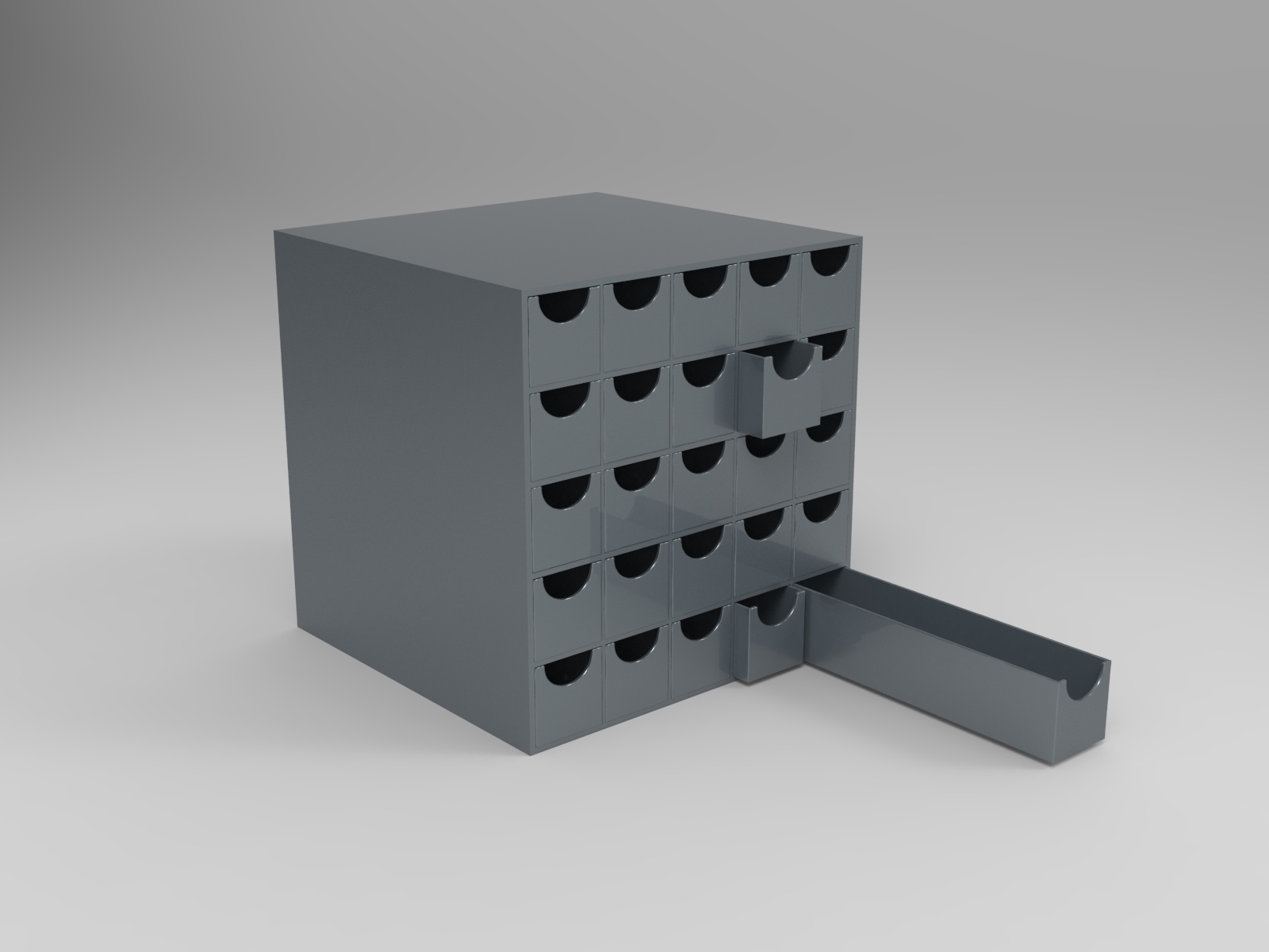 Cena 3D — ambientação de escritório