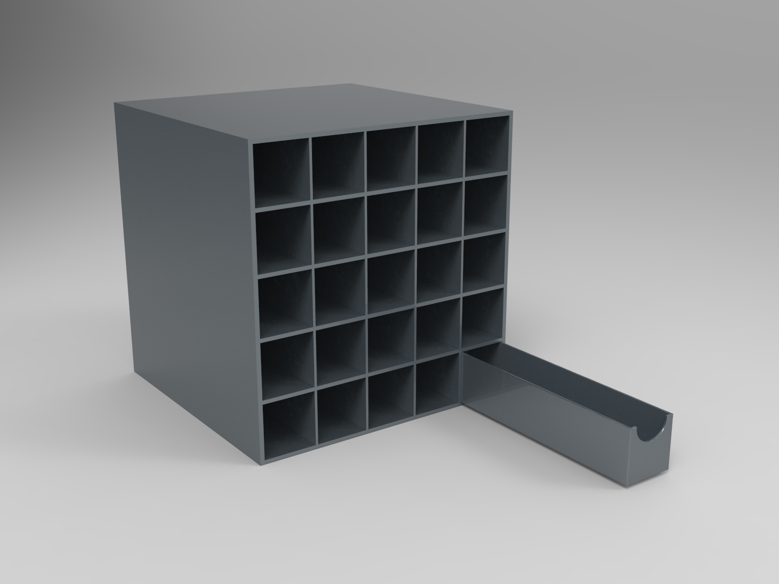 Objeto 3D — caixa com design orgânico