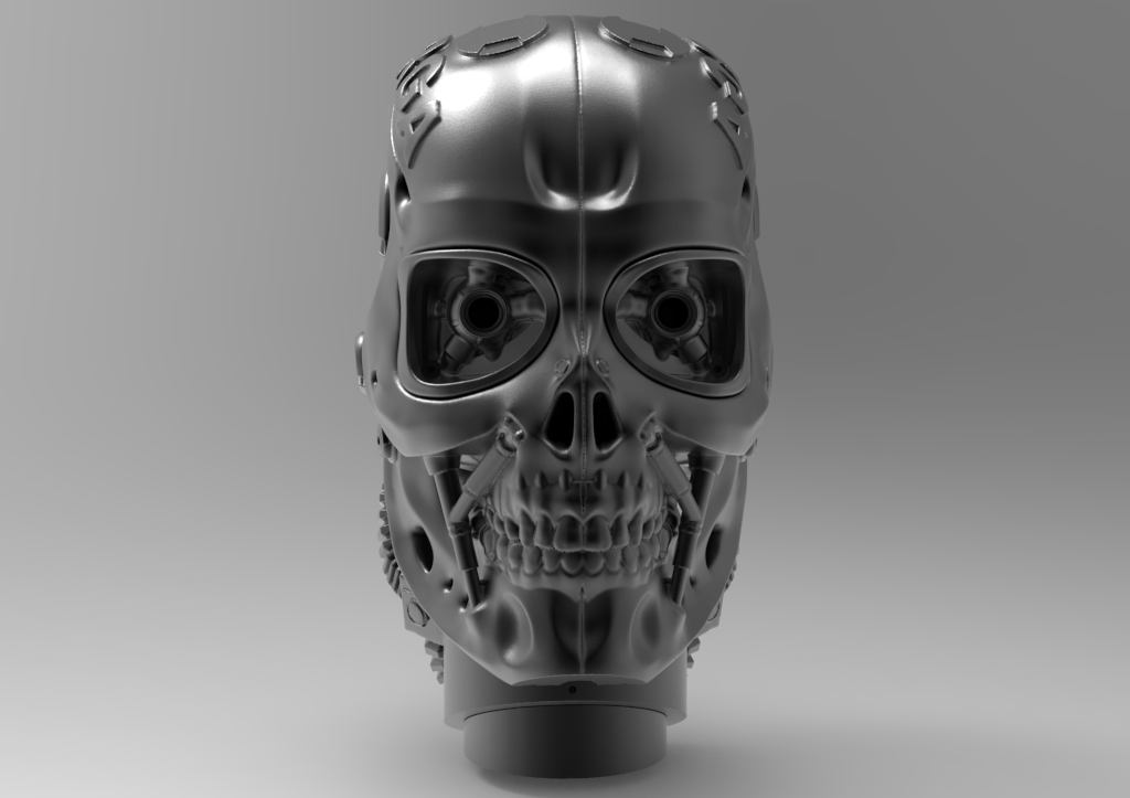 Personagem 3D — estudos de frames do endoesqueleto